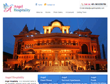 Tablet Screenshot of angelhospitality.com